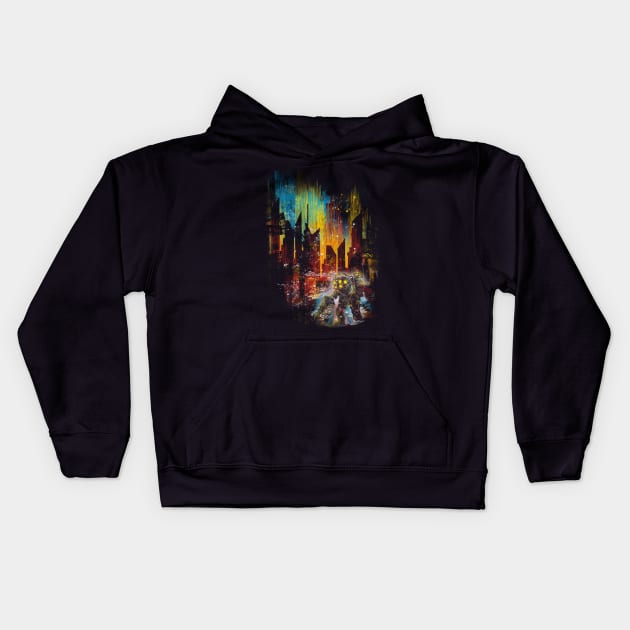 leaving rapture Kids Hoodie by kharmazero